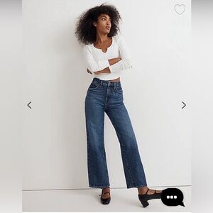 Madewell Perfect Vintage Wide Leg Jeans in Harrison size 26